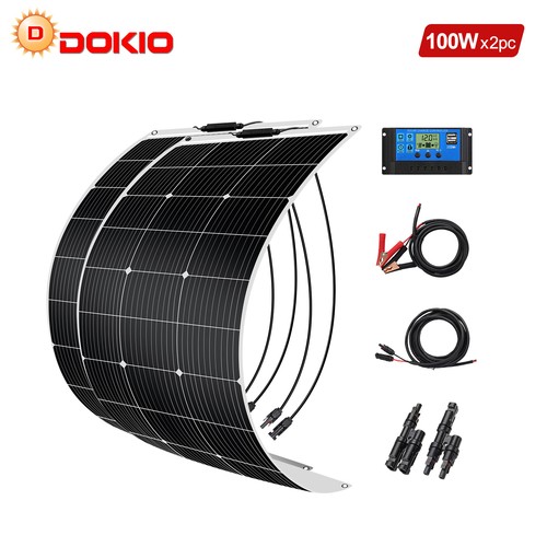 Dokio solarpanel 12v - dokio, 200w